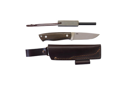 Brisa trapper 95  -  green micarta