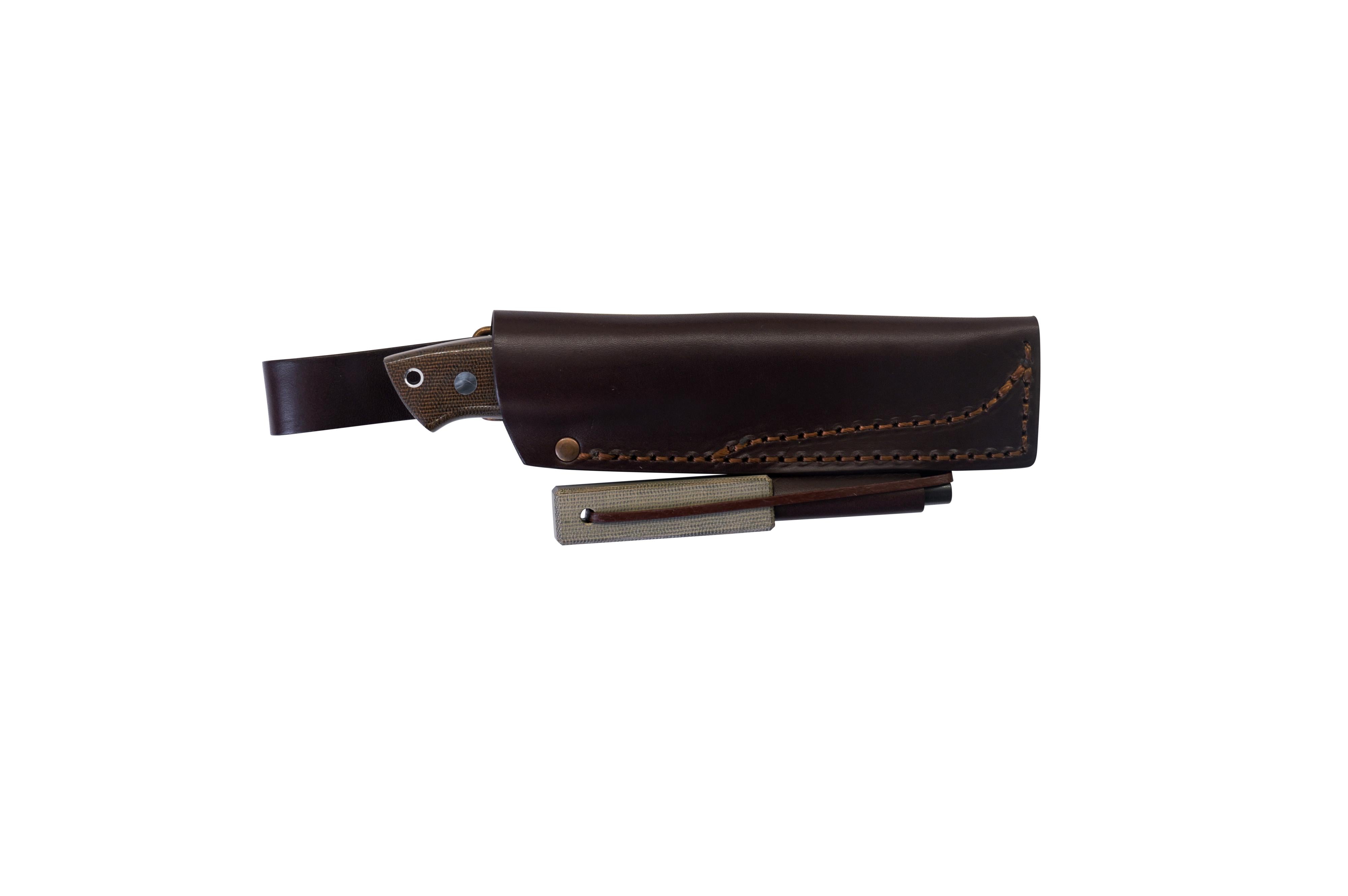 Brisa trapper 95  -  green micarta