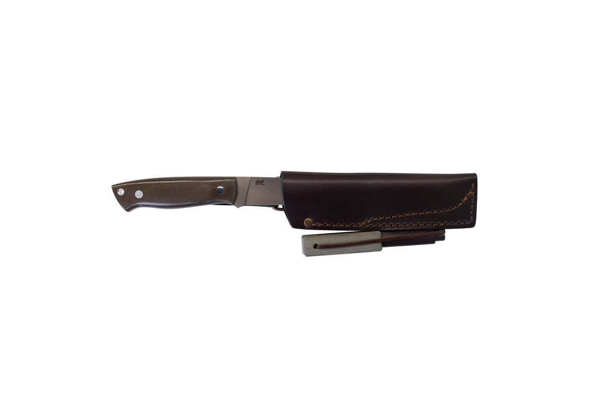Brisa trapper 95  -  green micarta