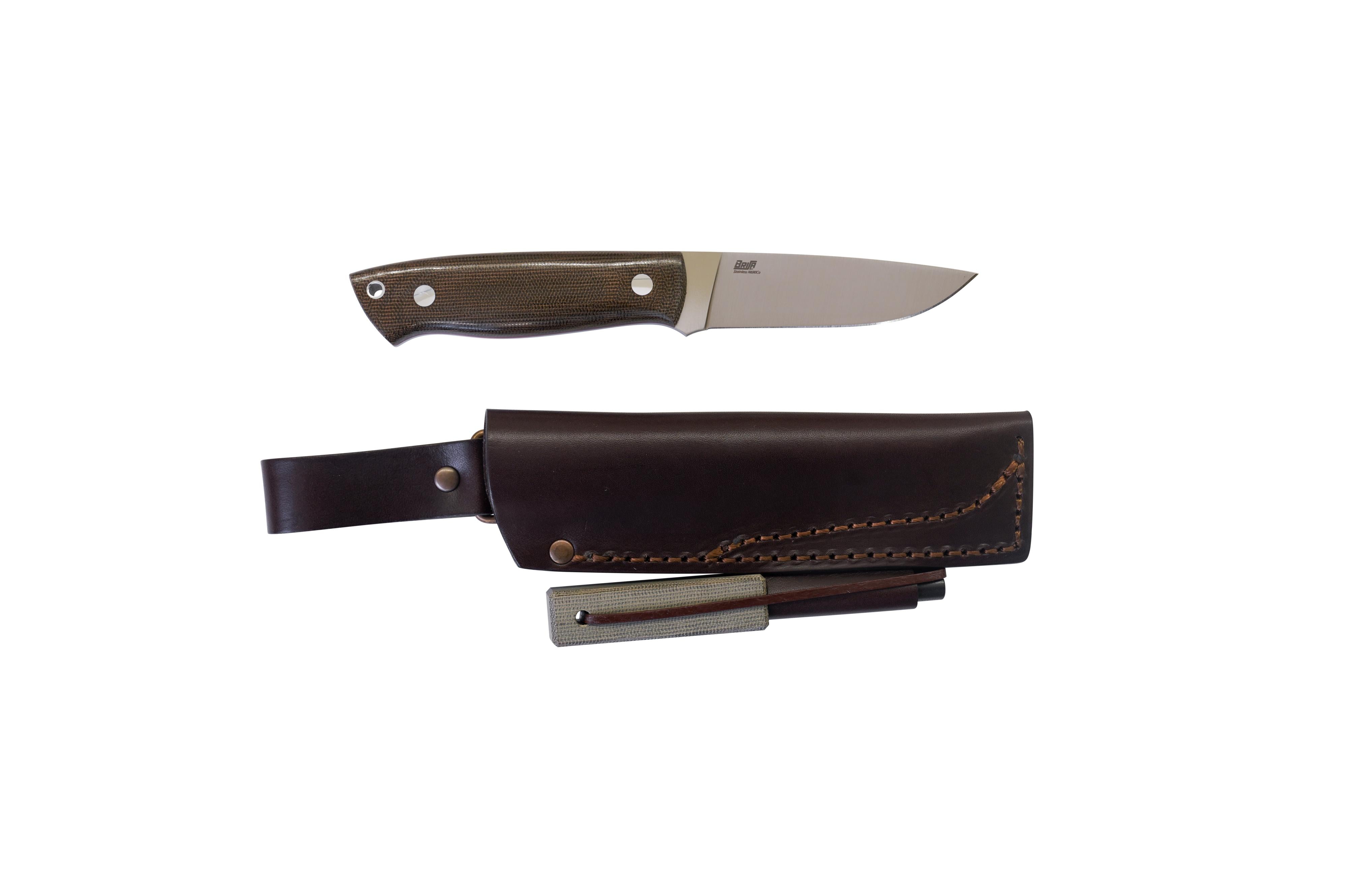 Brisa trapper 95  -  green micarta