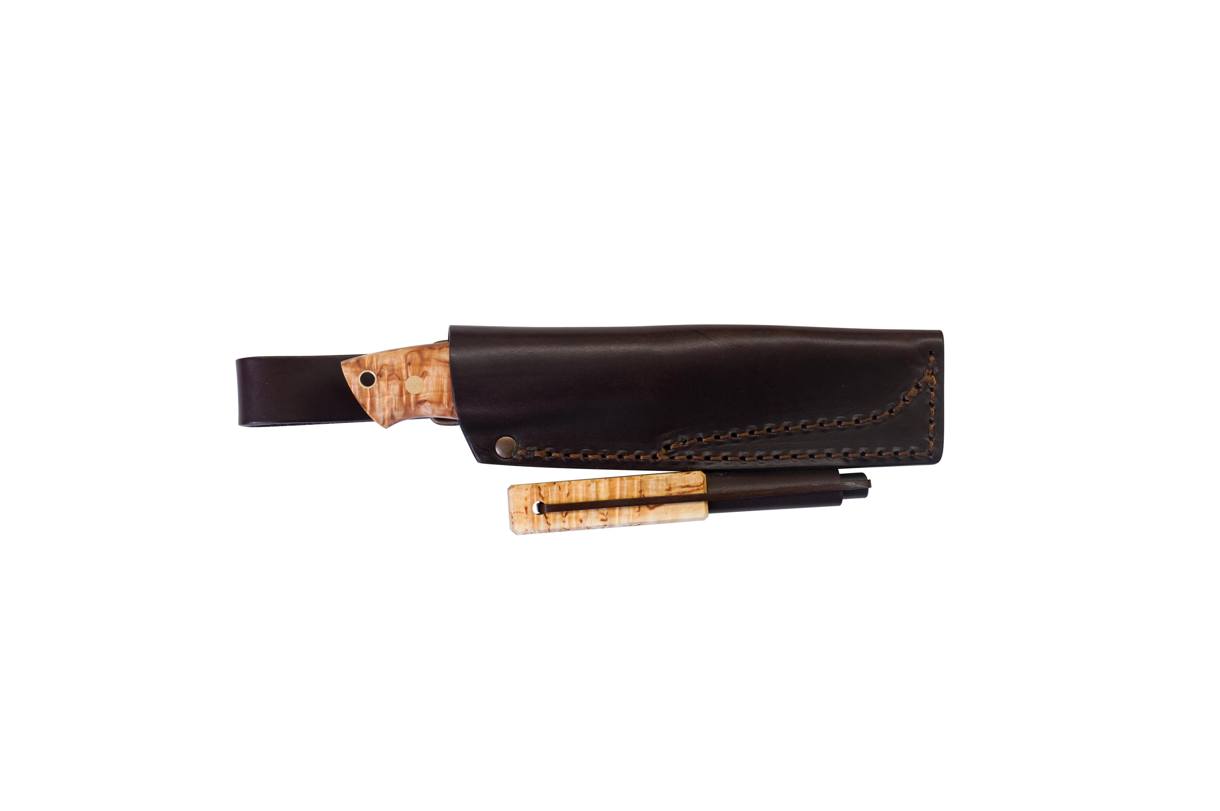 Brisa Trapper 95  -  stabilized curly birch