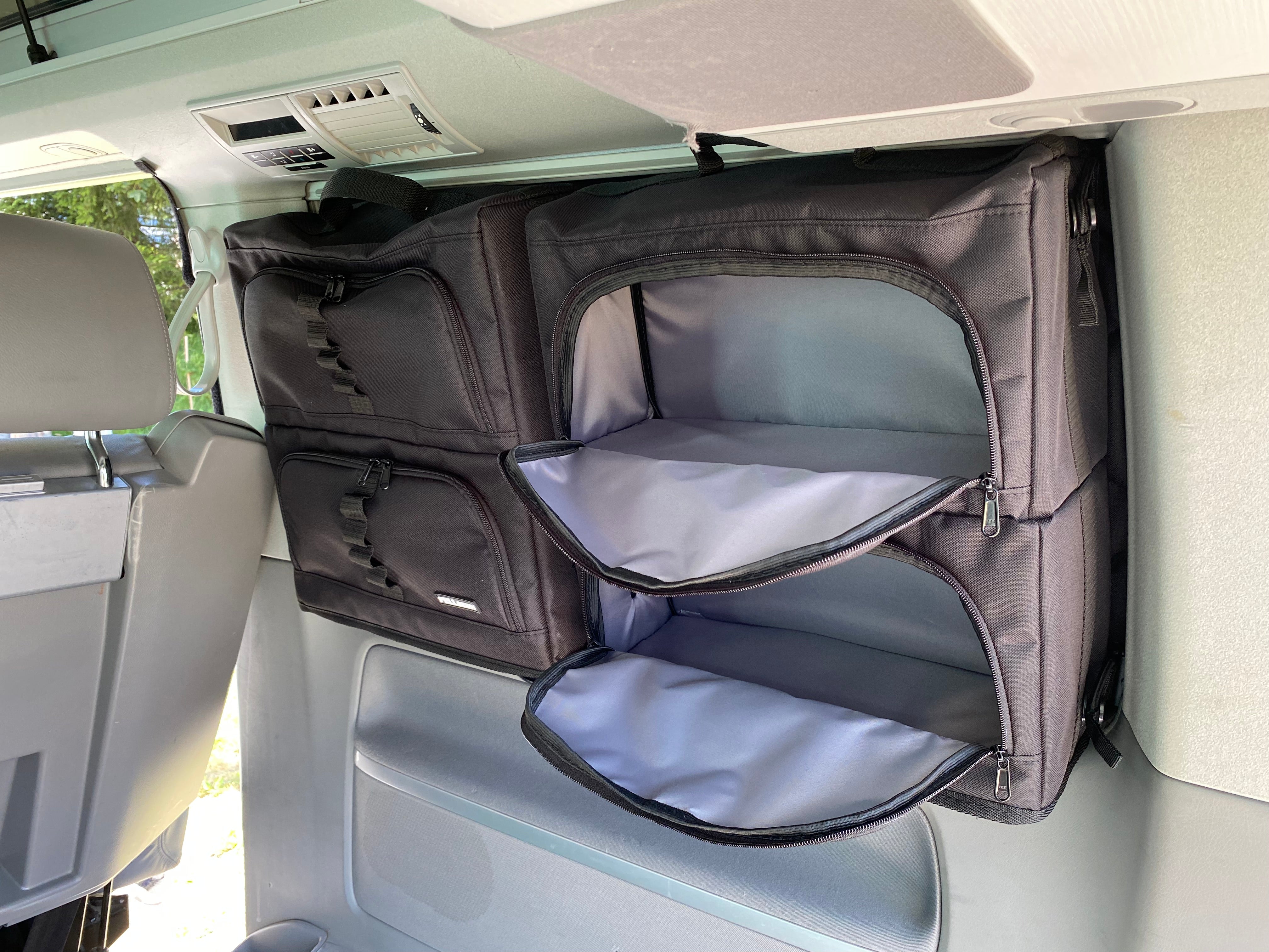 4er-Taschenset VWCalifornia Beach (2xTräger, 4x BasicONE)inkl. Thermomatten in schwarz