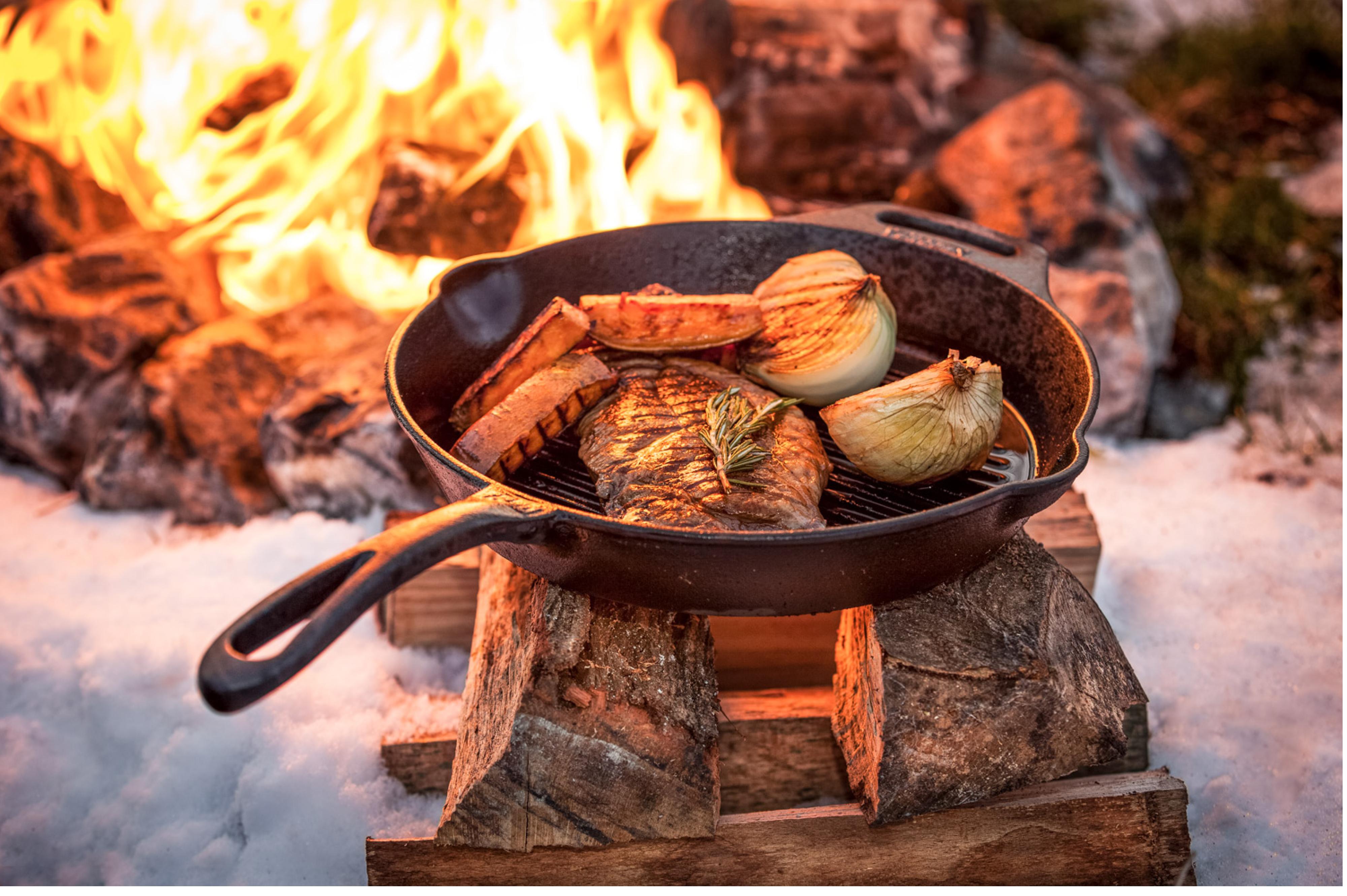 Grill-Feuerpfanne gp30 mit Stiel