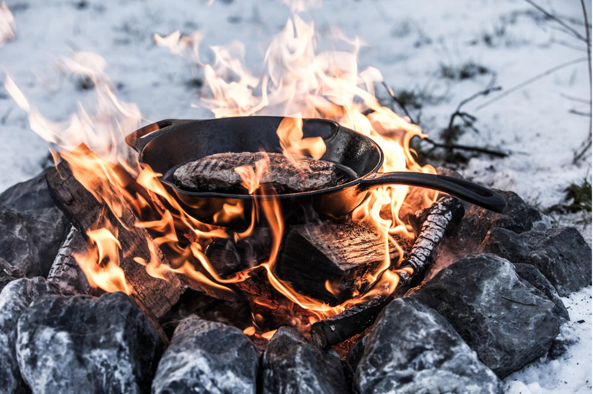 Grill-Feuerpfanne gp30 mit Stiel