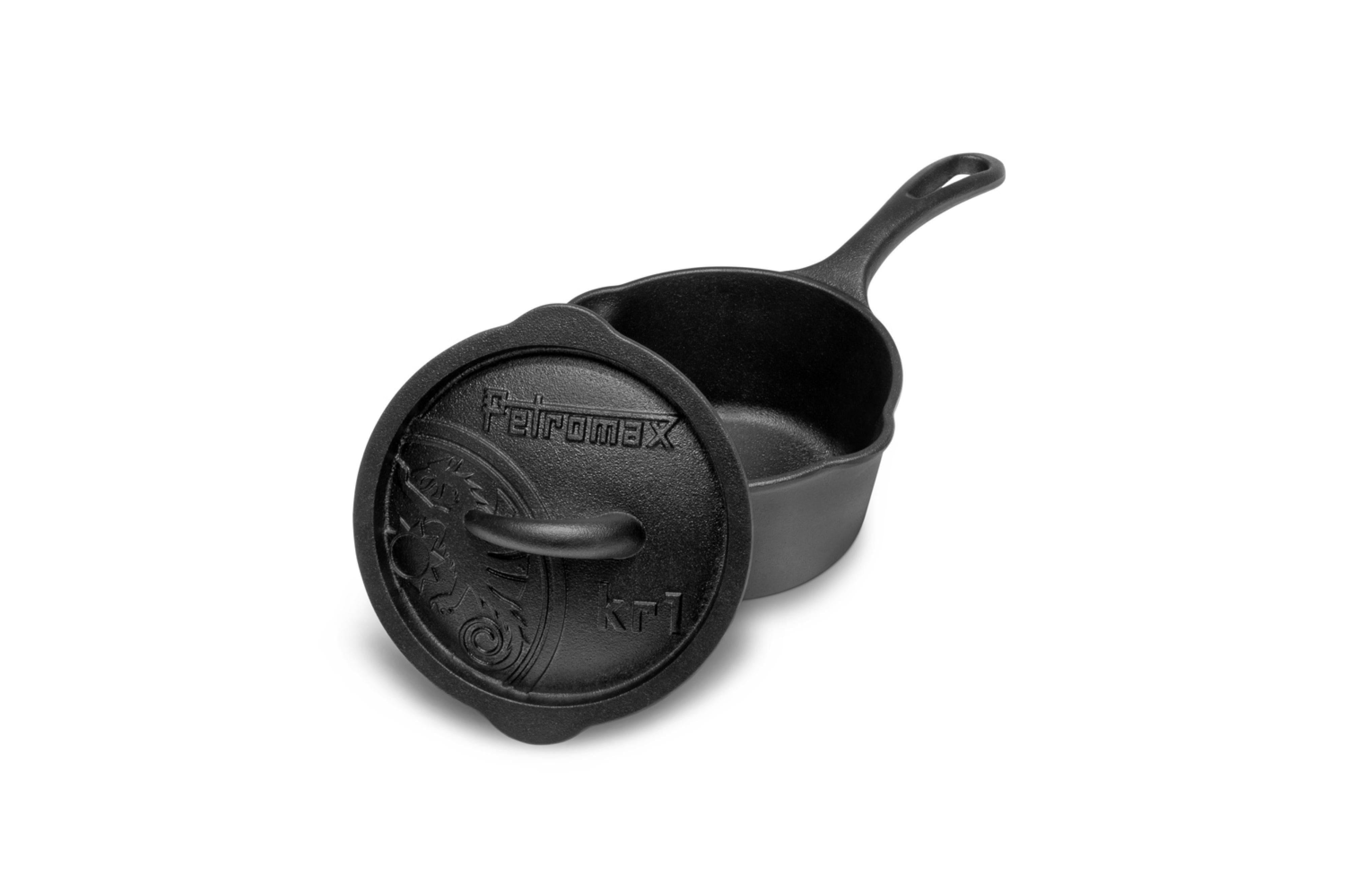 Gusseiserne Kasserolle mit Deckel kr1