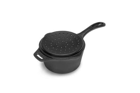 Gusseiserne Kasserolle mit Deckel kr1